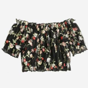 Forever21 Floral top 1x size and large nike pants